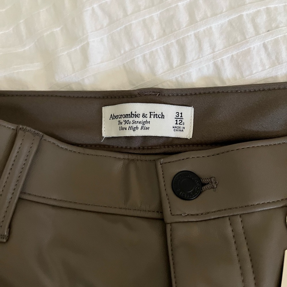 Abercrombie Leather Pants - Picture 3 of 4